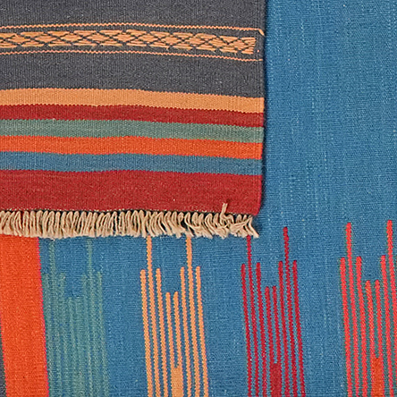 Kilim Gashgai Teppich Mehrfarbig 1