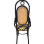 Vintage Stuhl Rattan Stoff Mehrfarbig  4