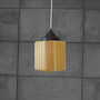 Vintage Pendant Lamp Glass Plastic Yellow 1960s 1