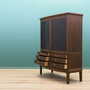 Vintage cabinet walnut wood brown 1960s 4