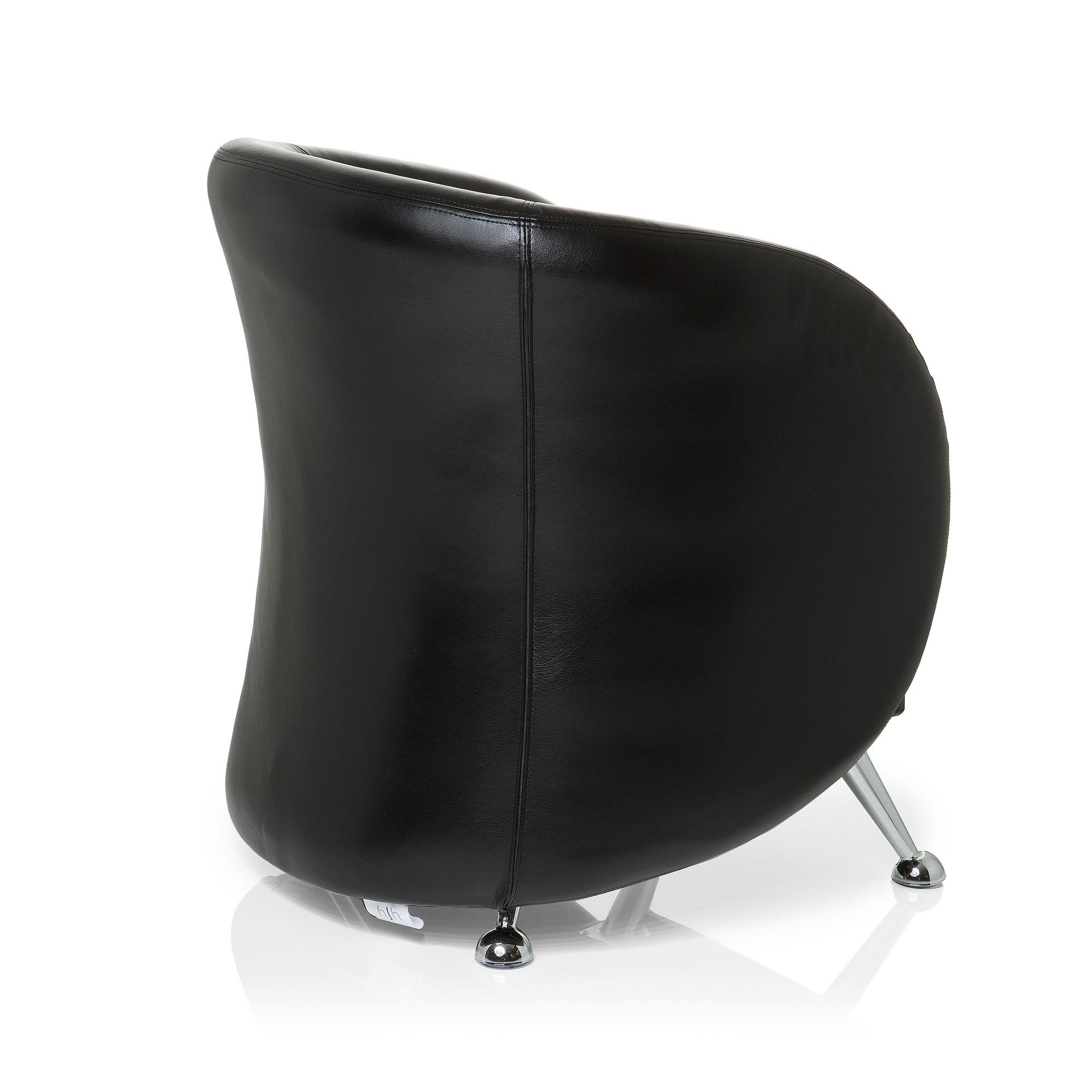 ST. LUCIA Office Chair Faux Leather Black 3