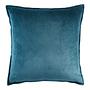 Kissen Samt Baumwolle Blau 45x45 cm 0