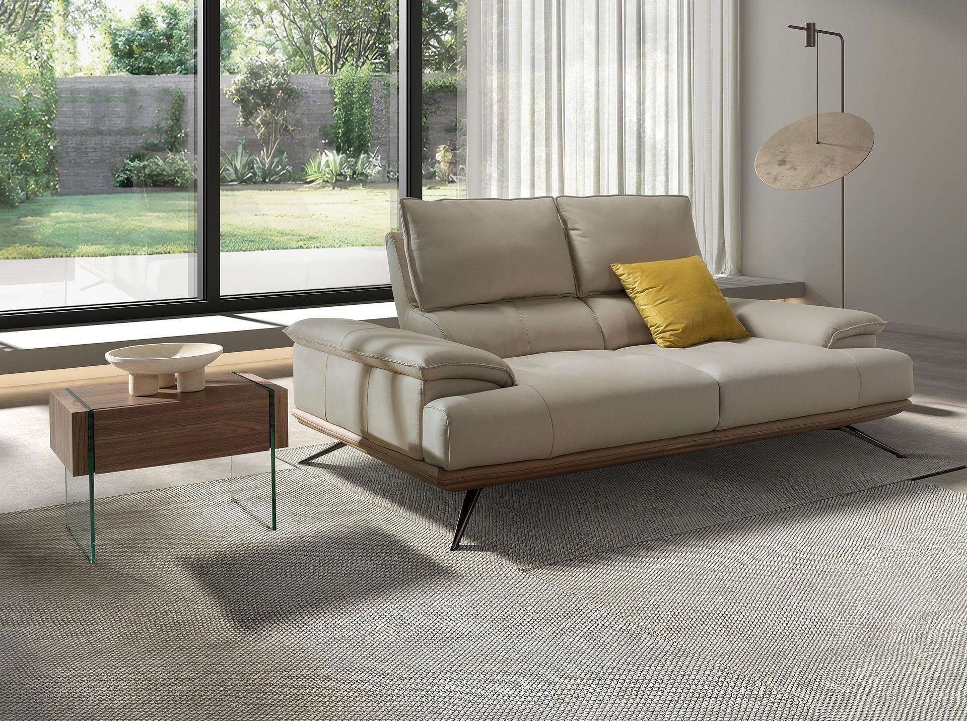 Nachttisch Nussbaum Glas 3