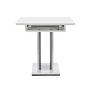 Disa  Dining table  MDF White/Grey 120/160×80 3