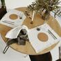 Runder Esstisch Hairpin-Beine Kiefernholz Sand 2