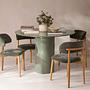 Clementin Side Table Metal Green 45x45 cm 5
