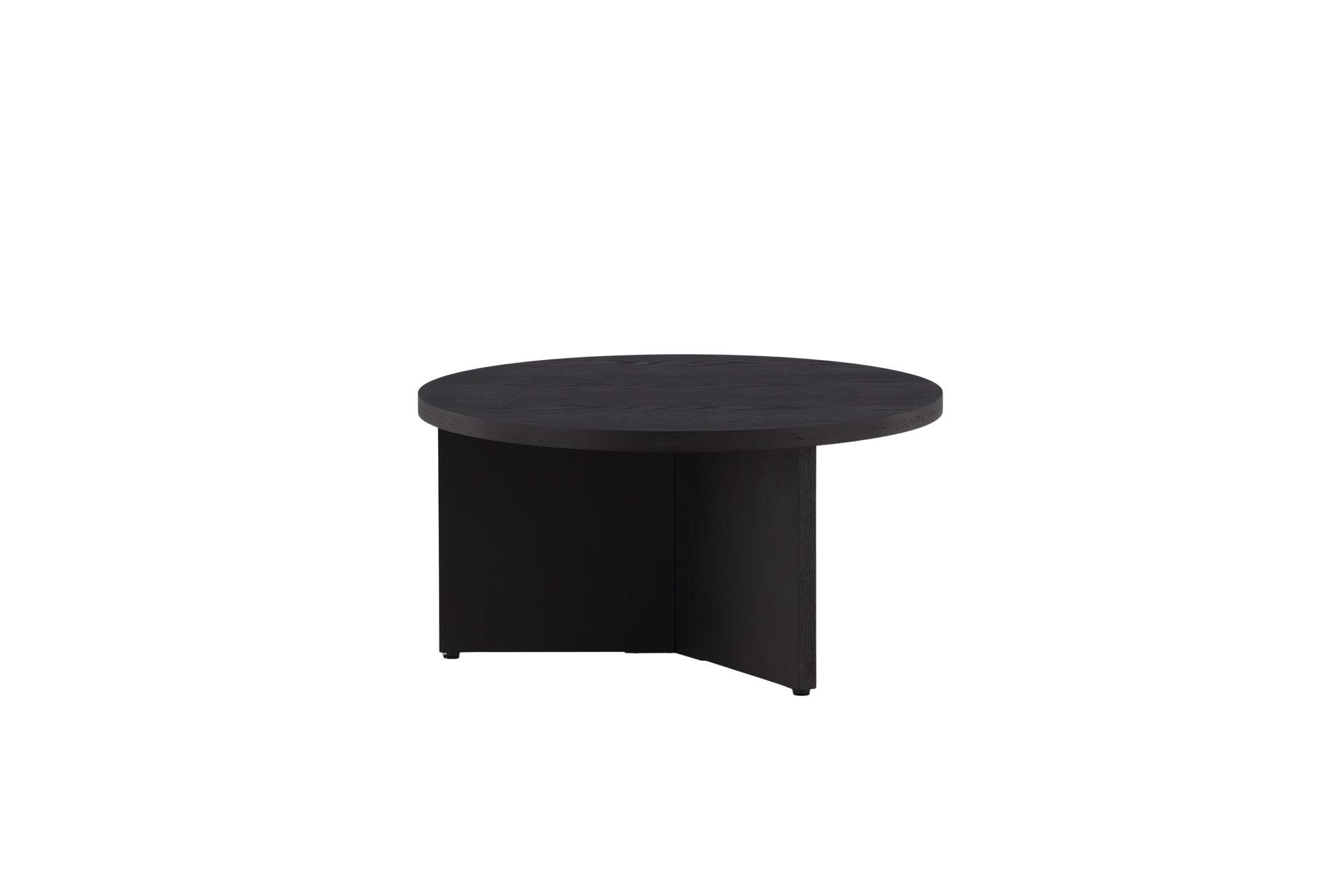 Saltö Sofatisch Holz Schwarz Ø85cm 2