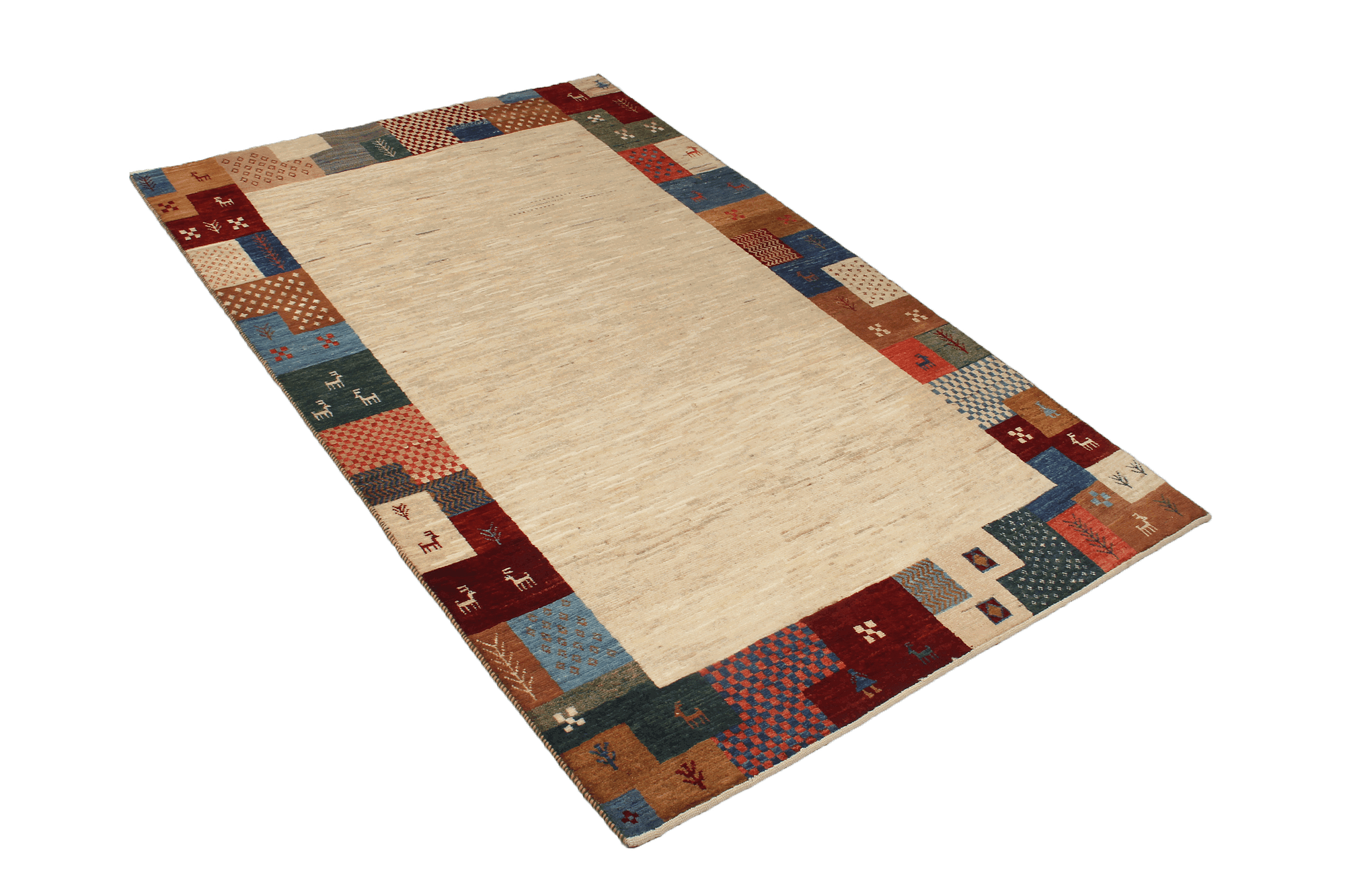 Rizbaf Gabbeh rug Wool Beige 2