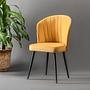 2x Rubi Dining Chair Yellow Black 0