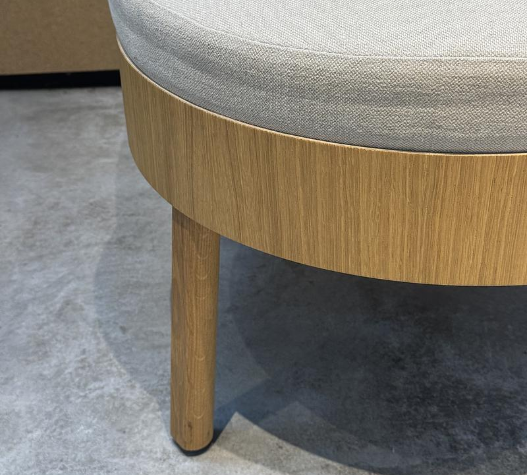 Bessy Sessel Holzfurnier Leinen Beige 2