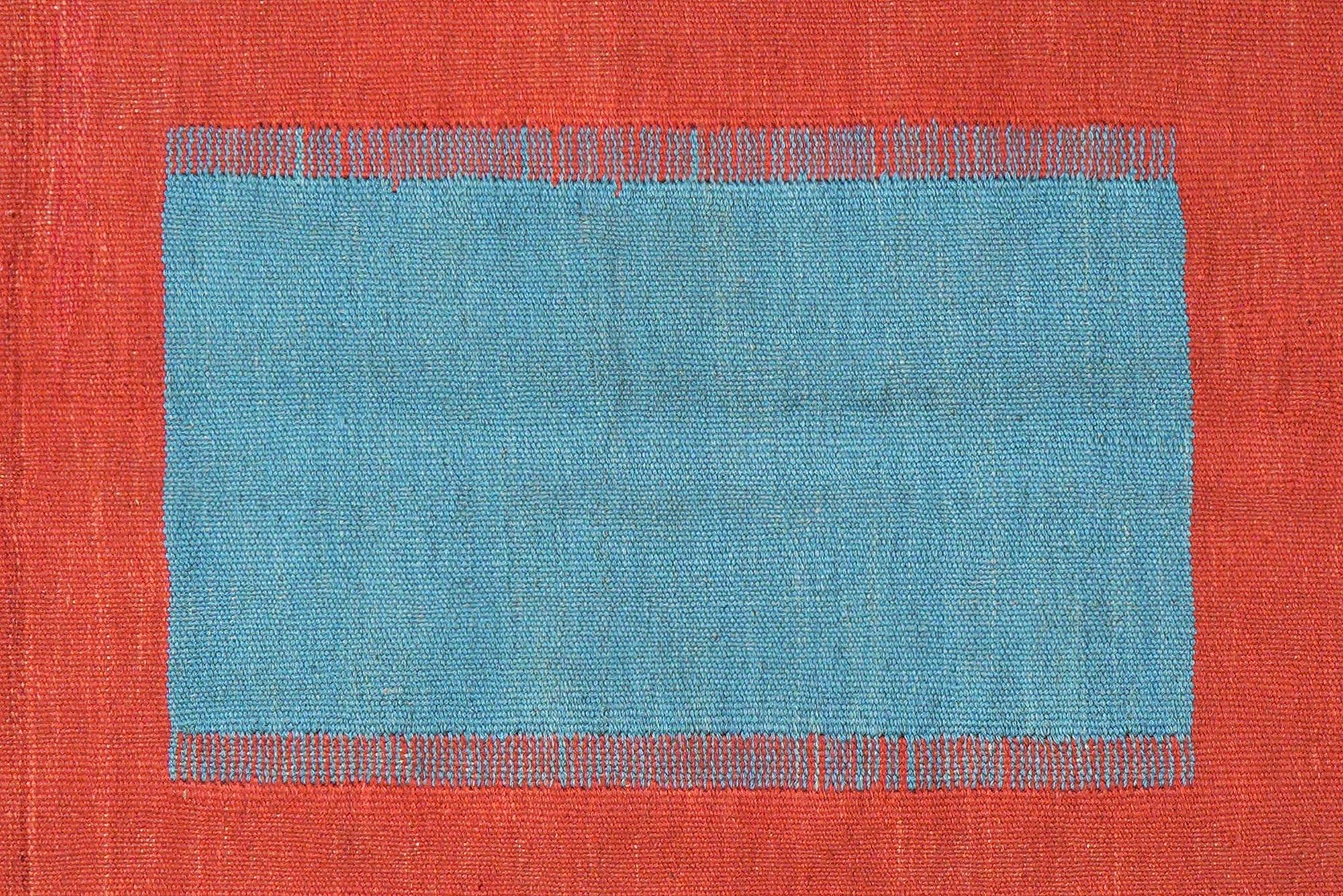 Kilim Gashgai Teppich Blau Orange 3