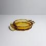 Vintage Art Deco Aschenbecher Gelb 1930er Jahre 0