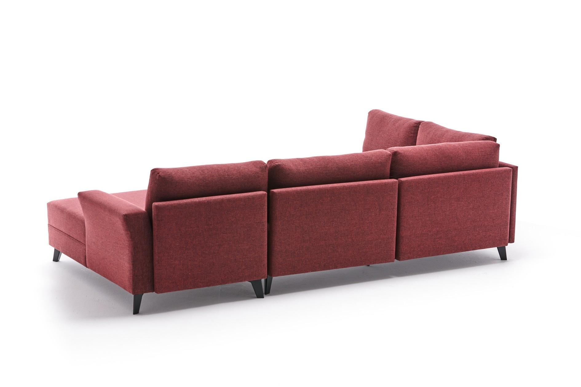 Eris Schlafsofa 4-Sitzer Rot 1