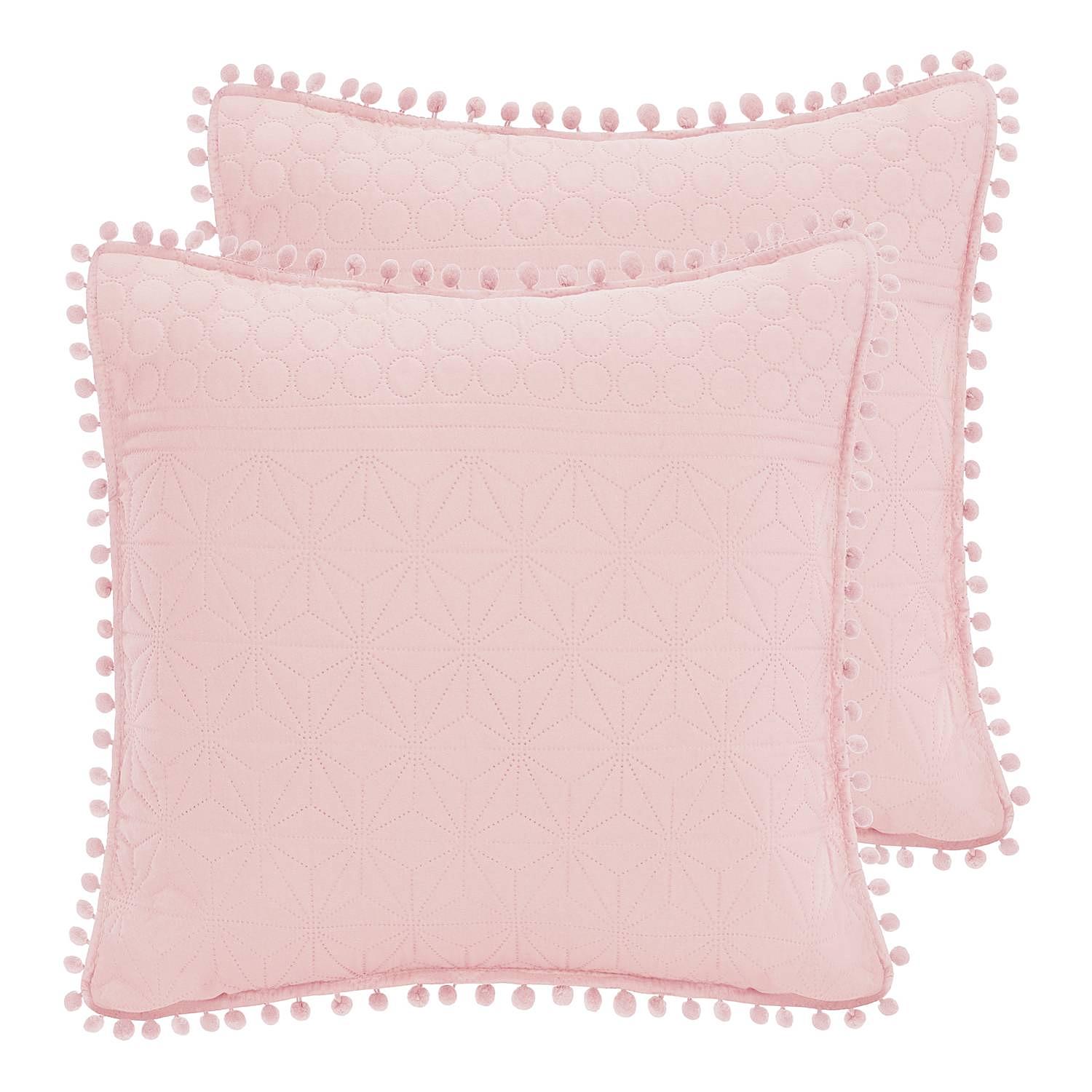 2x Ladore Kissenhülle Polyester Hellrosa 45 x 45 cm 0