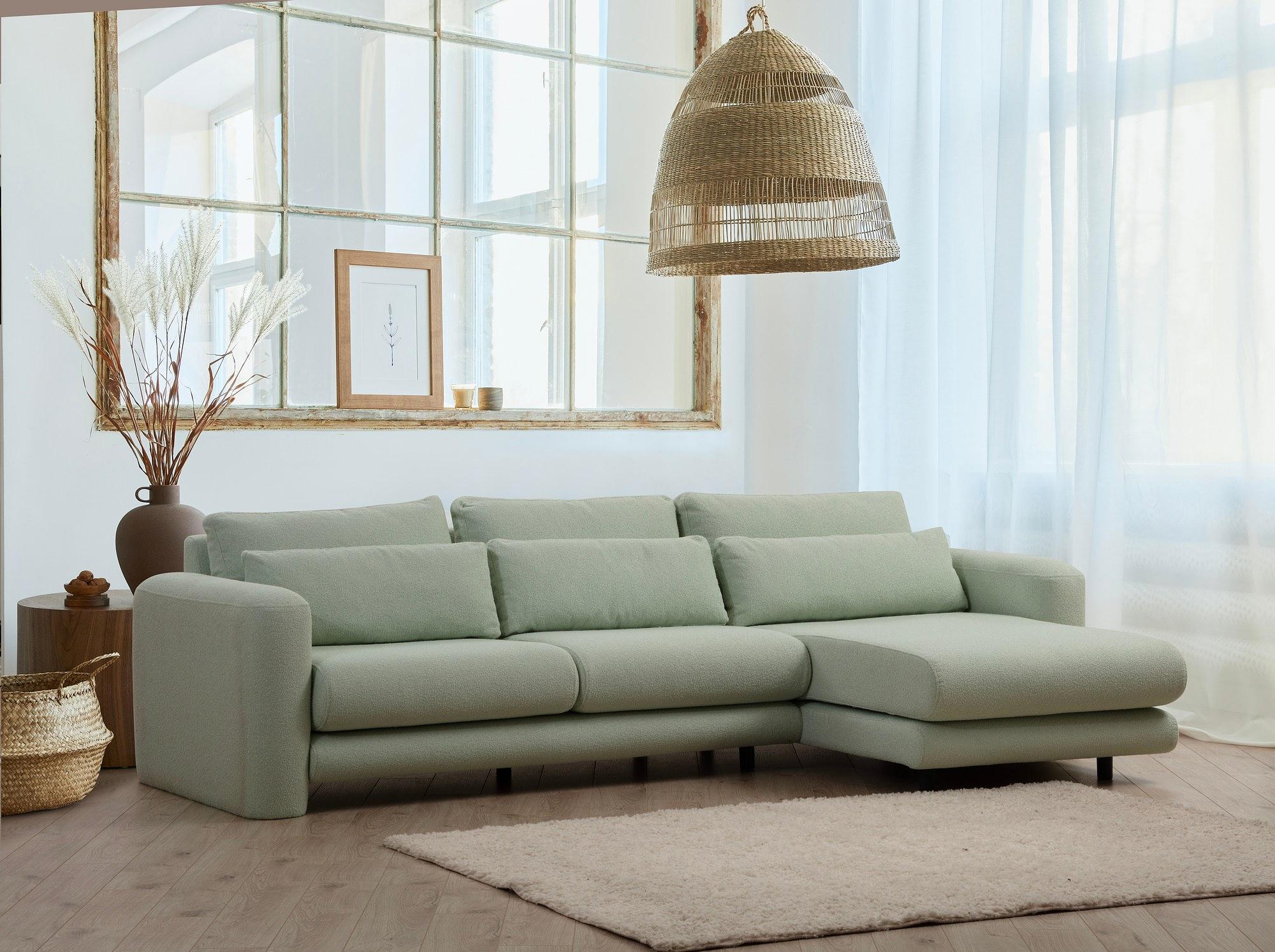 Lily Ecksofa Rechts Grün 1