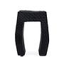 The Montano stool Black ø38cm 0