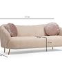 Oyster 3-Seater Sofa Beige 9