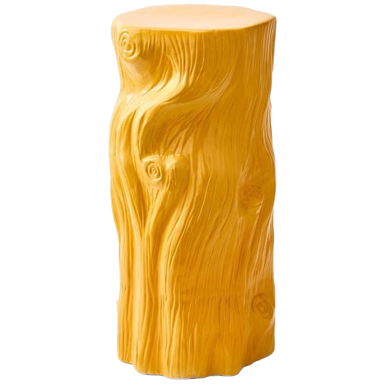 Tree Trunk Beistelltisch Keramik Gelb 0