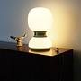 Tischlampe Metall Glas 1970er Jahre 7