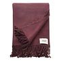 Plaid SW-Basics Mischgewebe Aubergine 0