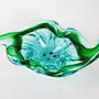Plate Murano Glass Green 1960s 5