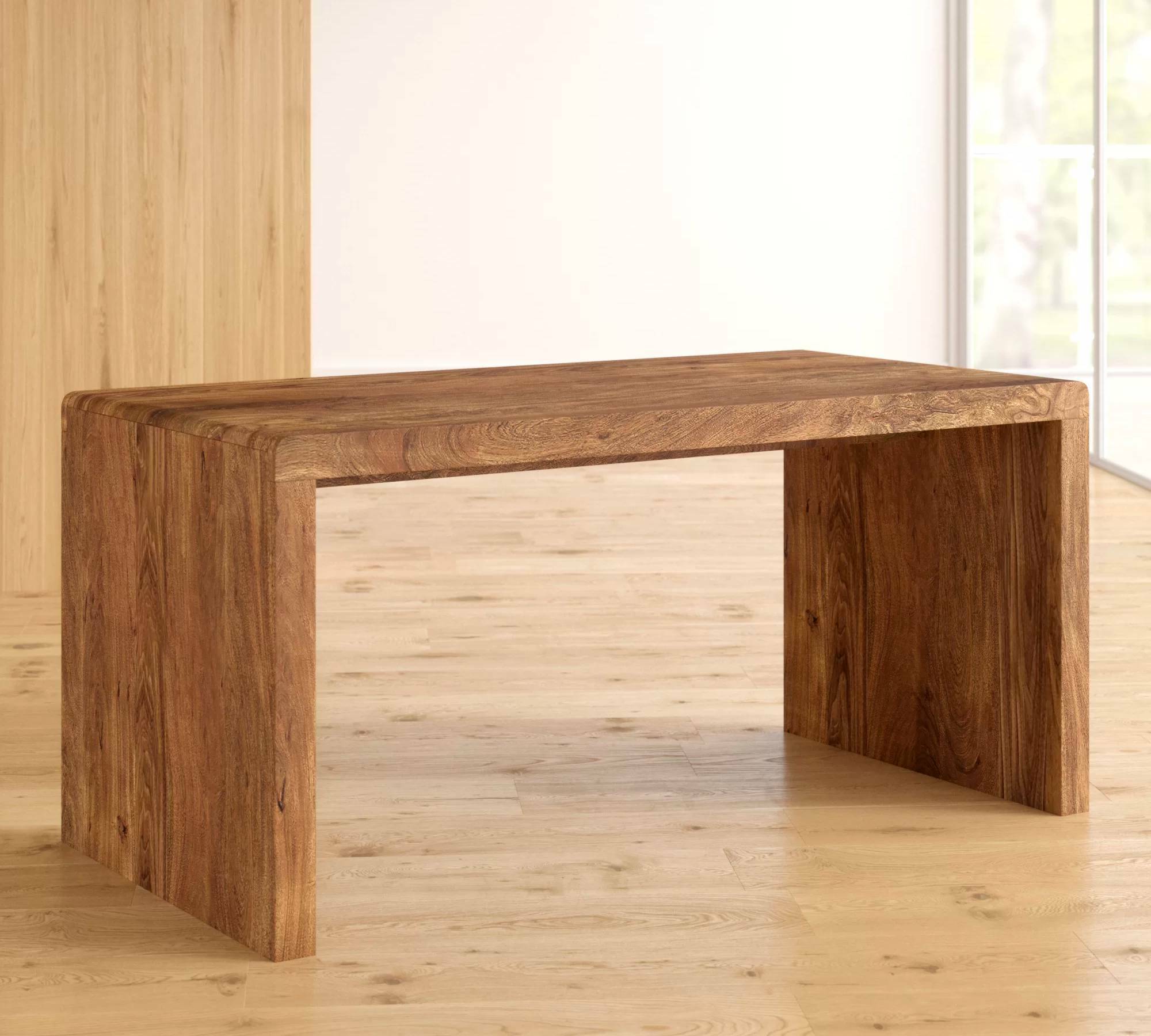 Schreibtisch Massivholz 180cm 4