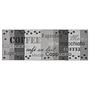 Kitchen Runner Arizona I Synthetic Fiber Grey Black 67 x 180 cm 0
