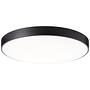 Slimline LED-Deckenleuchte Eisen Kunststoff Schwarz 0