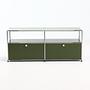 Sideboard 2x1 Mit 2 Klapptüren Olivgrün 0