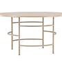 Copenhagen Dining table Wood Metal Beige ⌀140cm 4