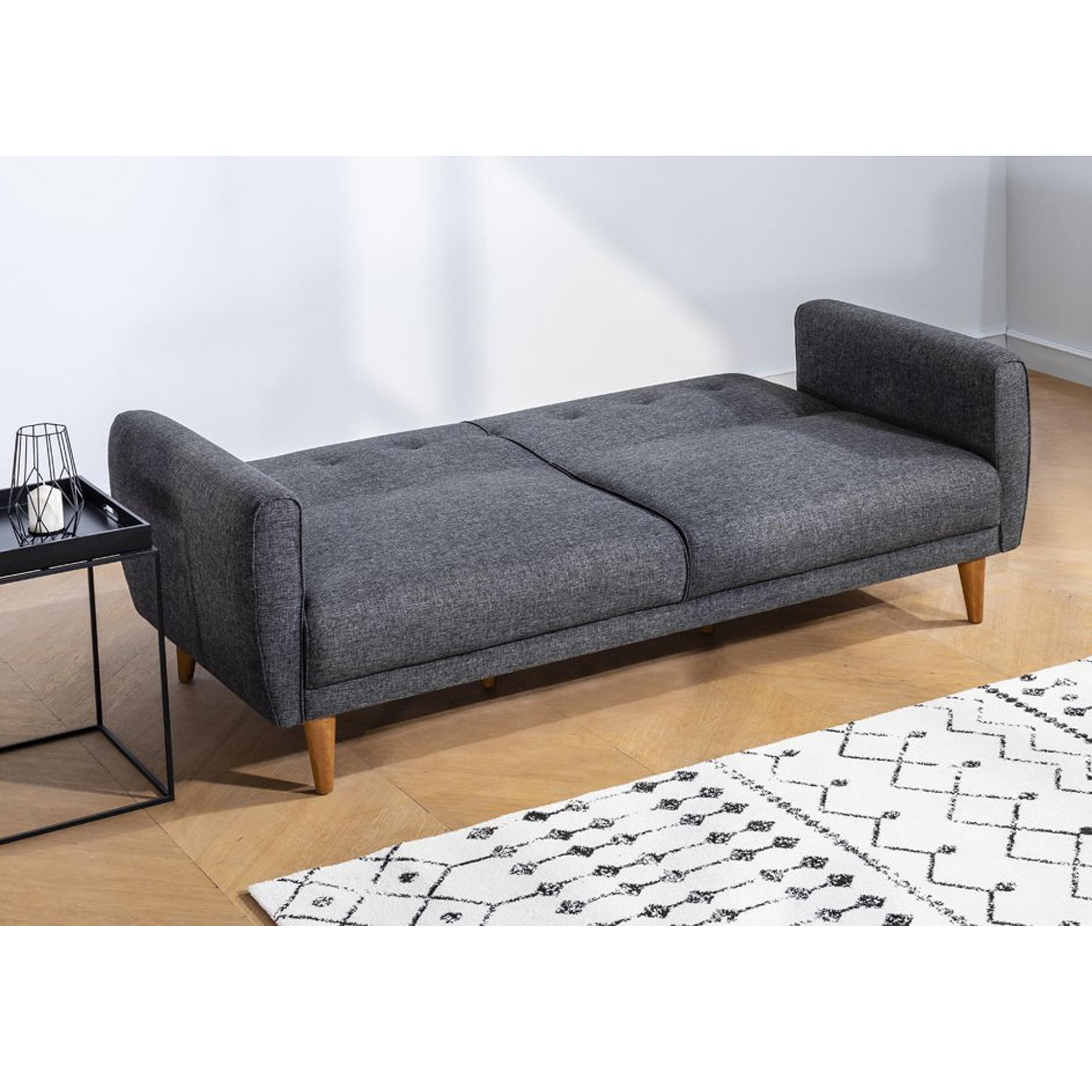Aria Schlafsofa Set Holzfurnier Anthrazit 5