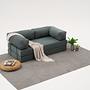 Comfort Schlafsofa 2-Sitzer Petrol 1