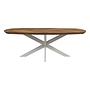 Fishbone Couchtisch Eiche Metall 0