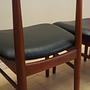4x Vintage Dining Chair Teak Wood 1960s 12