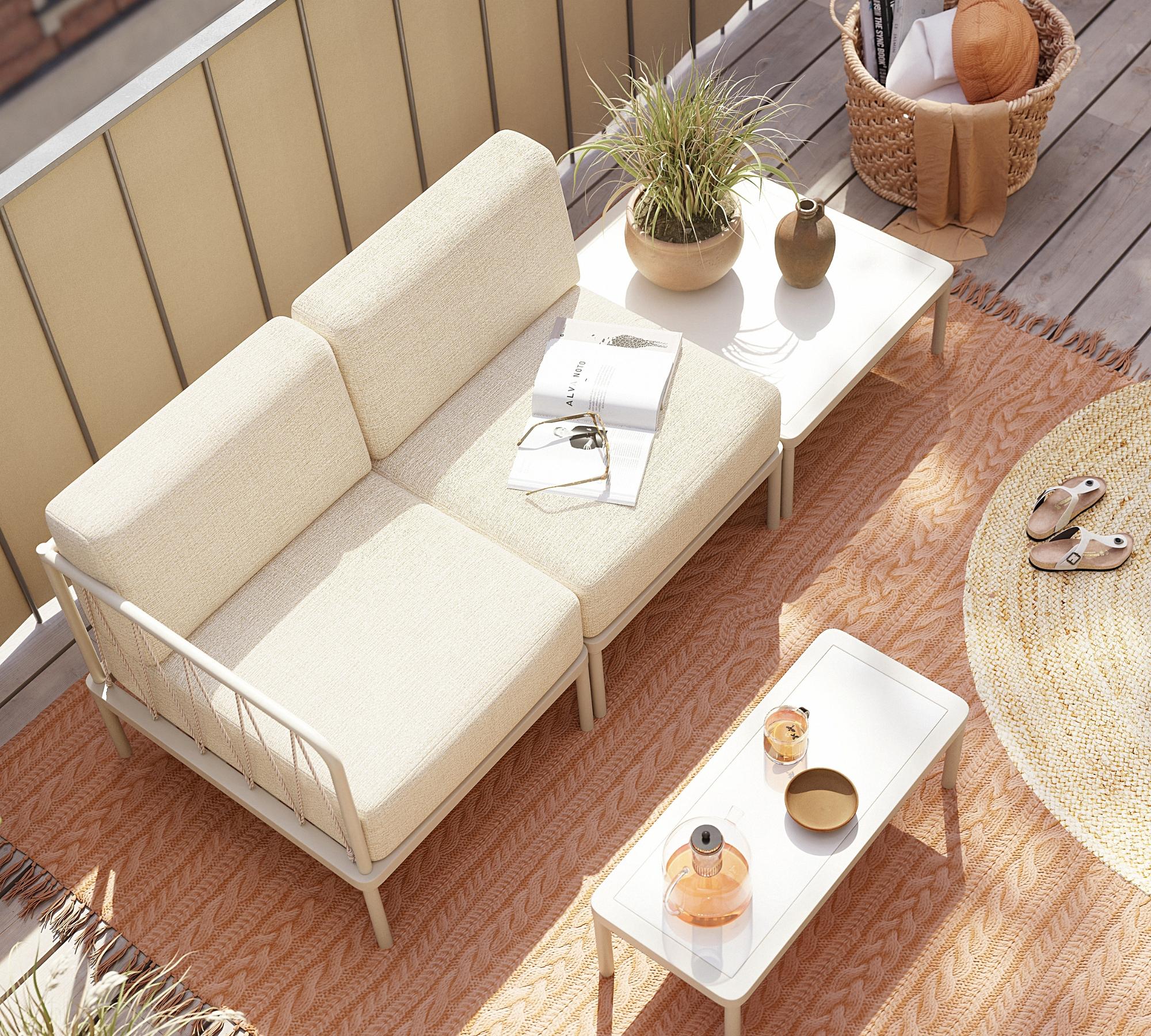 Hadley Outdoor 1-Sitzer Modul Marzipan 5