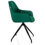 ELVERUM Dining chair Velvet Green 6