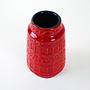 Ceramic vase 1960s Red 4