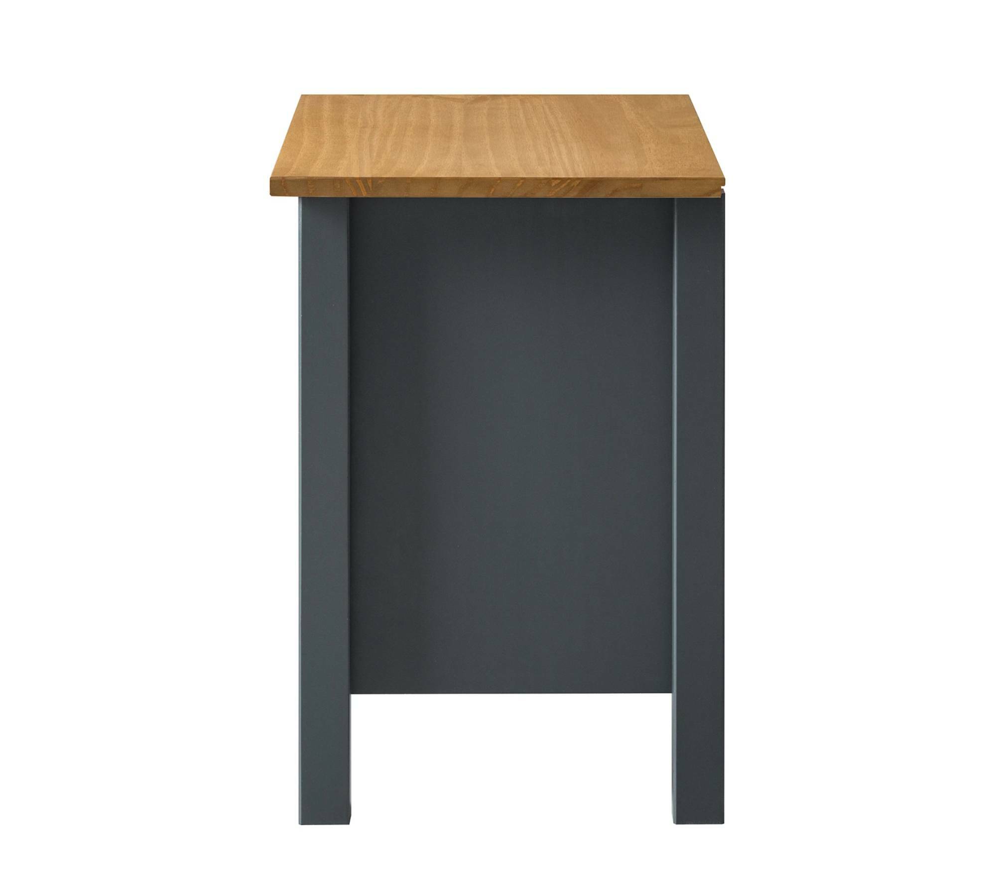 Nachtkommode Massivholz Anthrazit 2