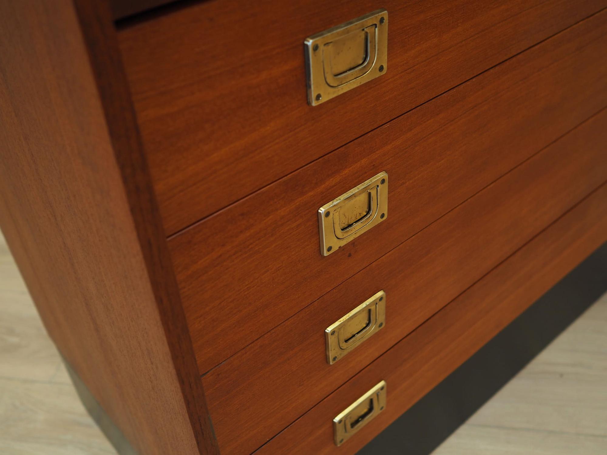 Vintage Secretary Teak Brown 1970s 12
