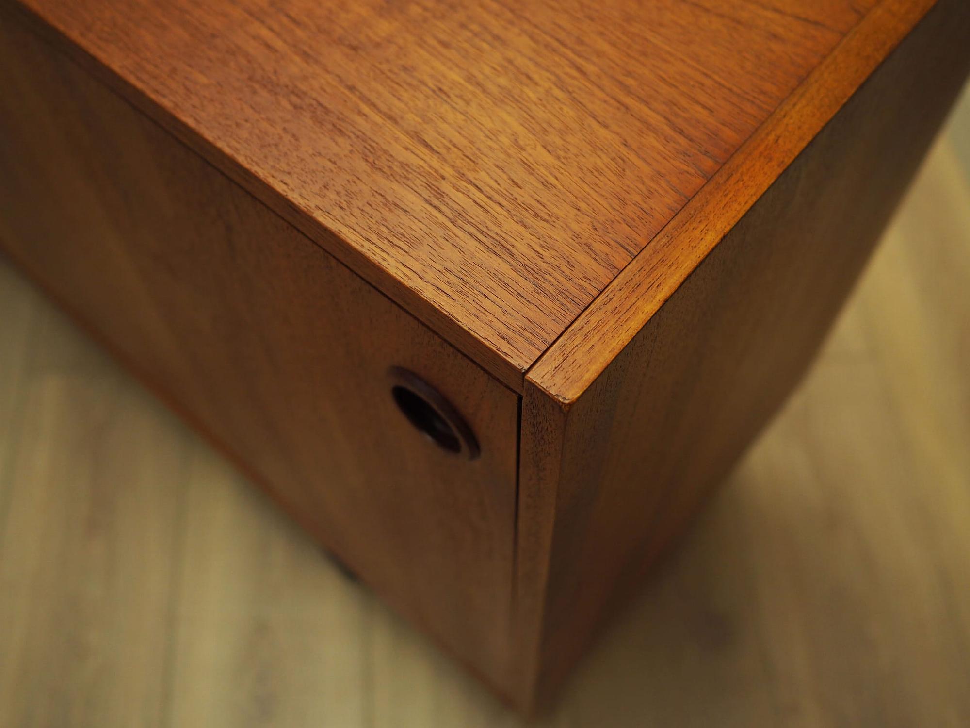 Vintage Sideboard legno di teak marrone anni '70 12
