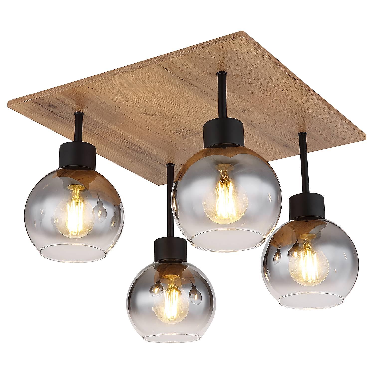 Moitas Typ A Deckenleuchte Farbglas Eisen 4-flammig 2