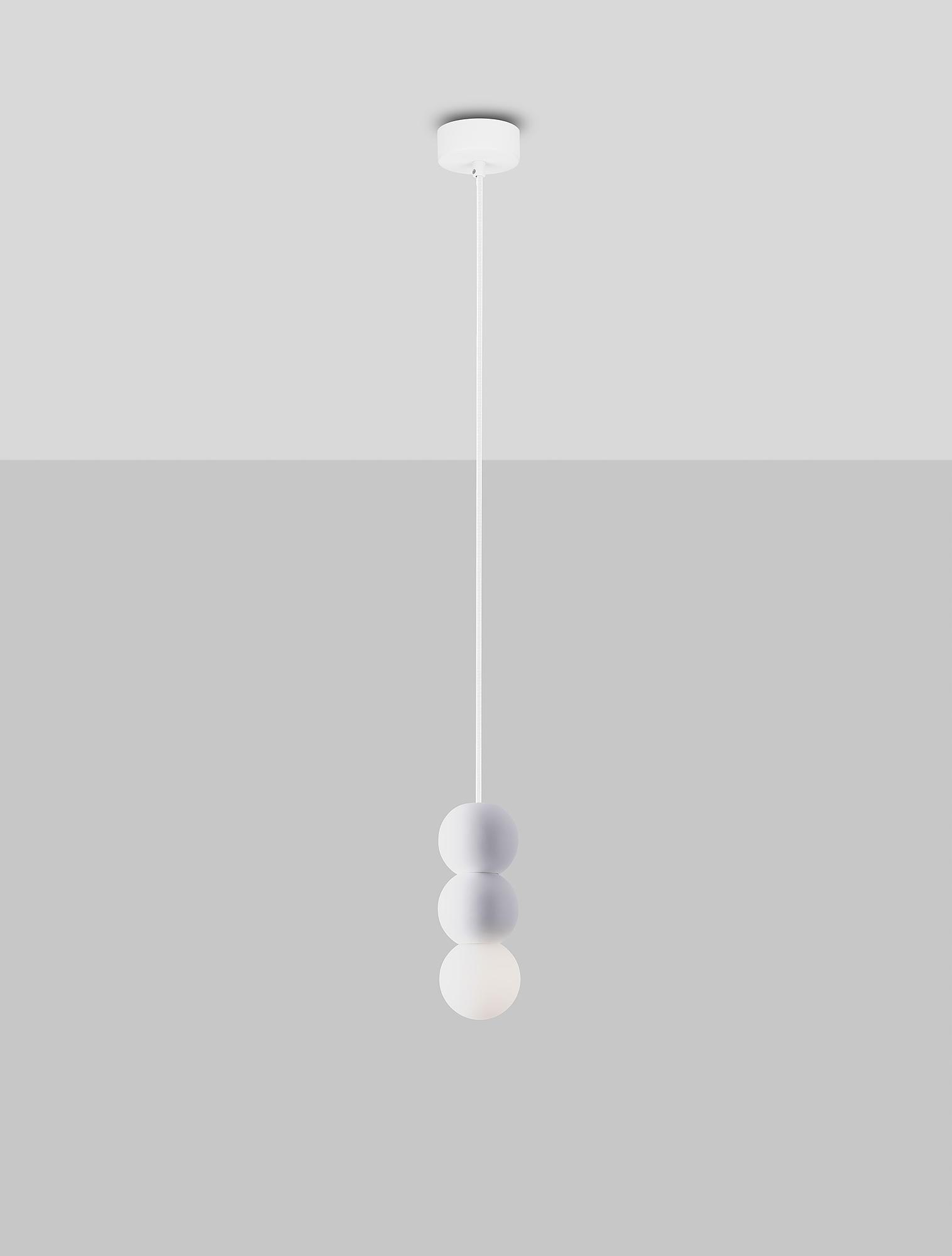 Zero Typ B Pendelleuchte Aluminium Opalglas Weiß 3