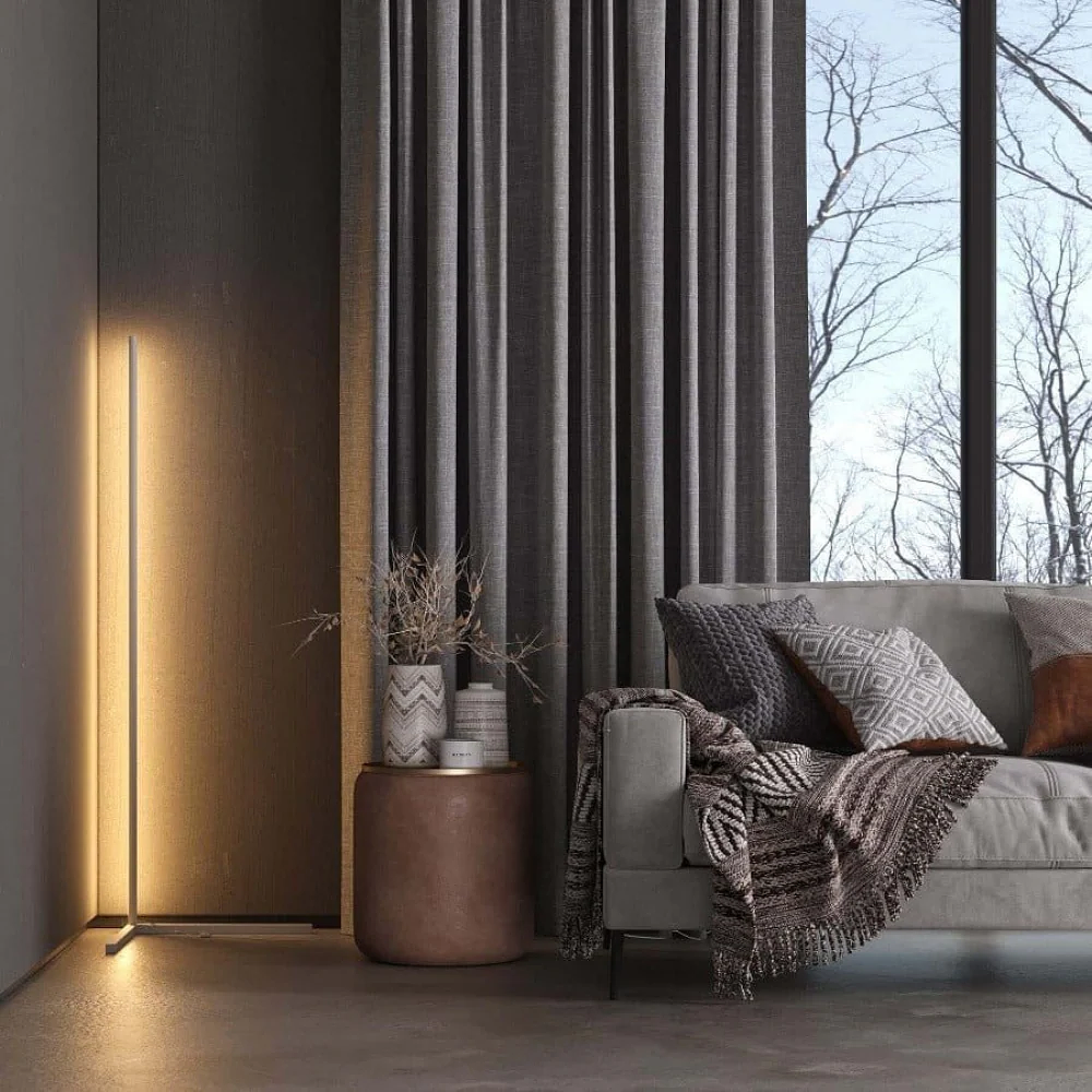 Minimalistische LED Stehlampe HELIOS Weiß 4