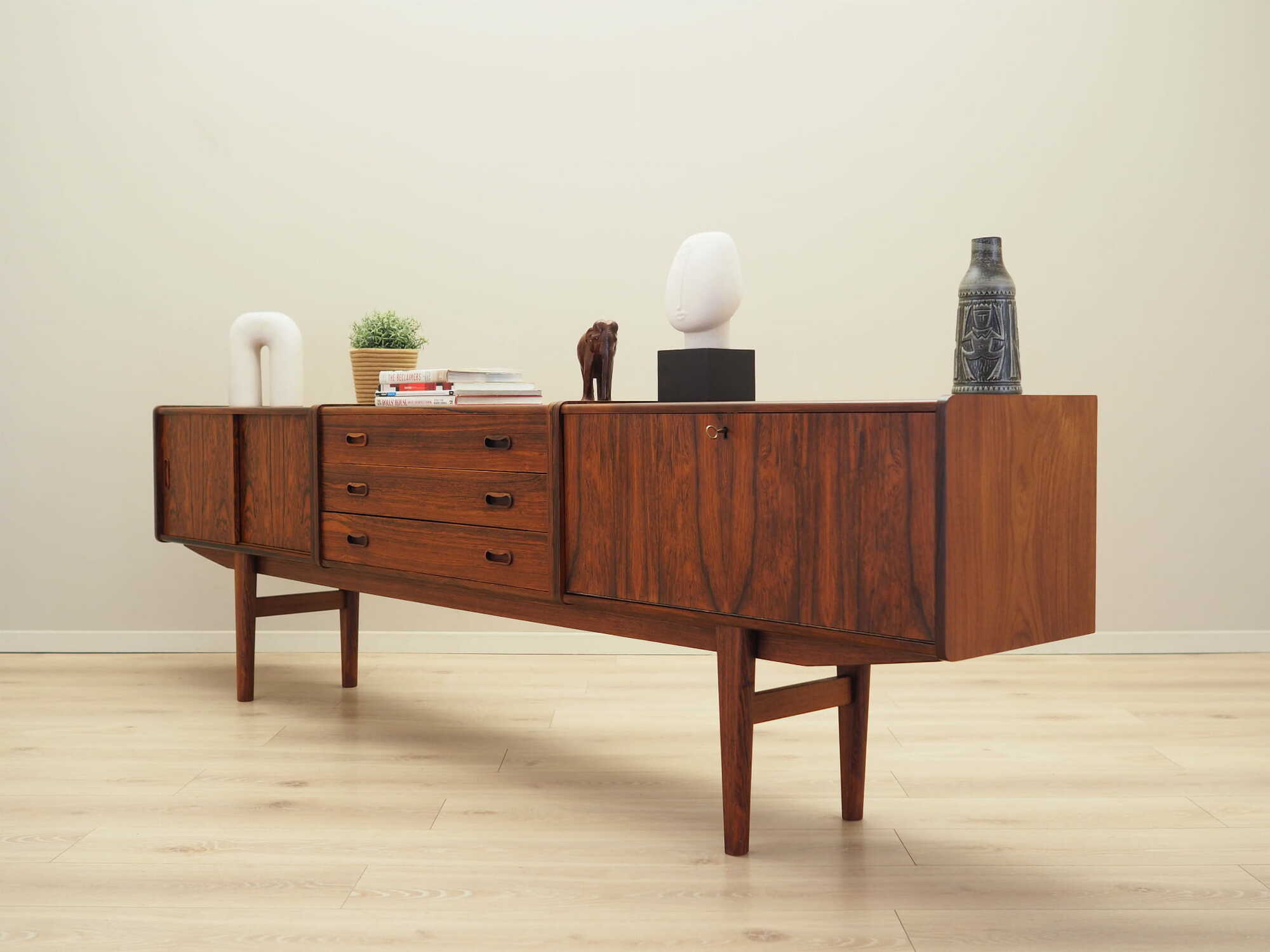 Vintage Sideboard Palisanderholz Braun 1970er Jahre 3