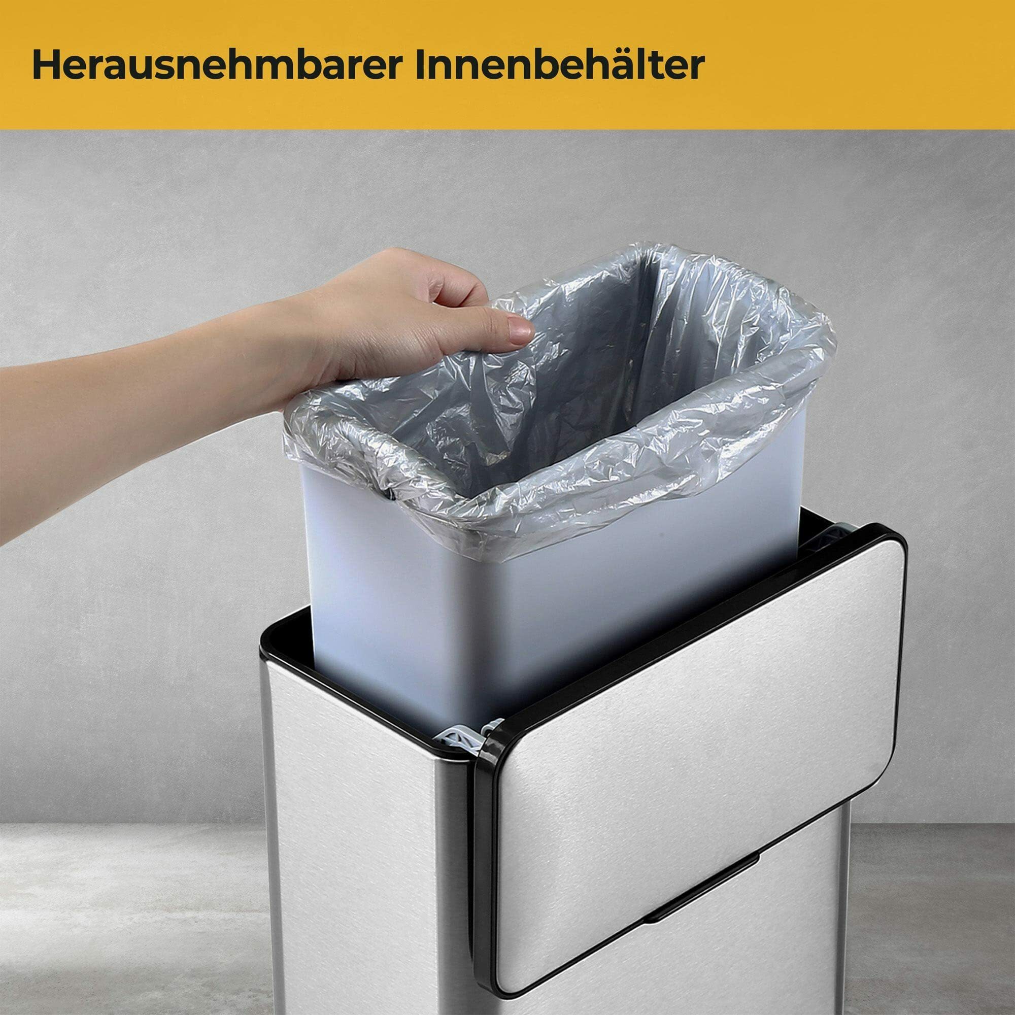 Biomülleimer Klein Edelstahl 3L 4