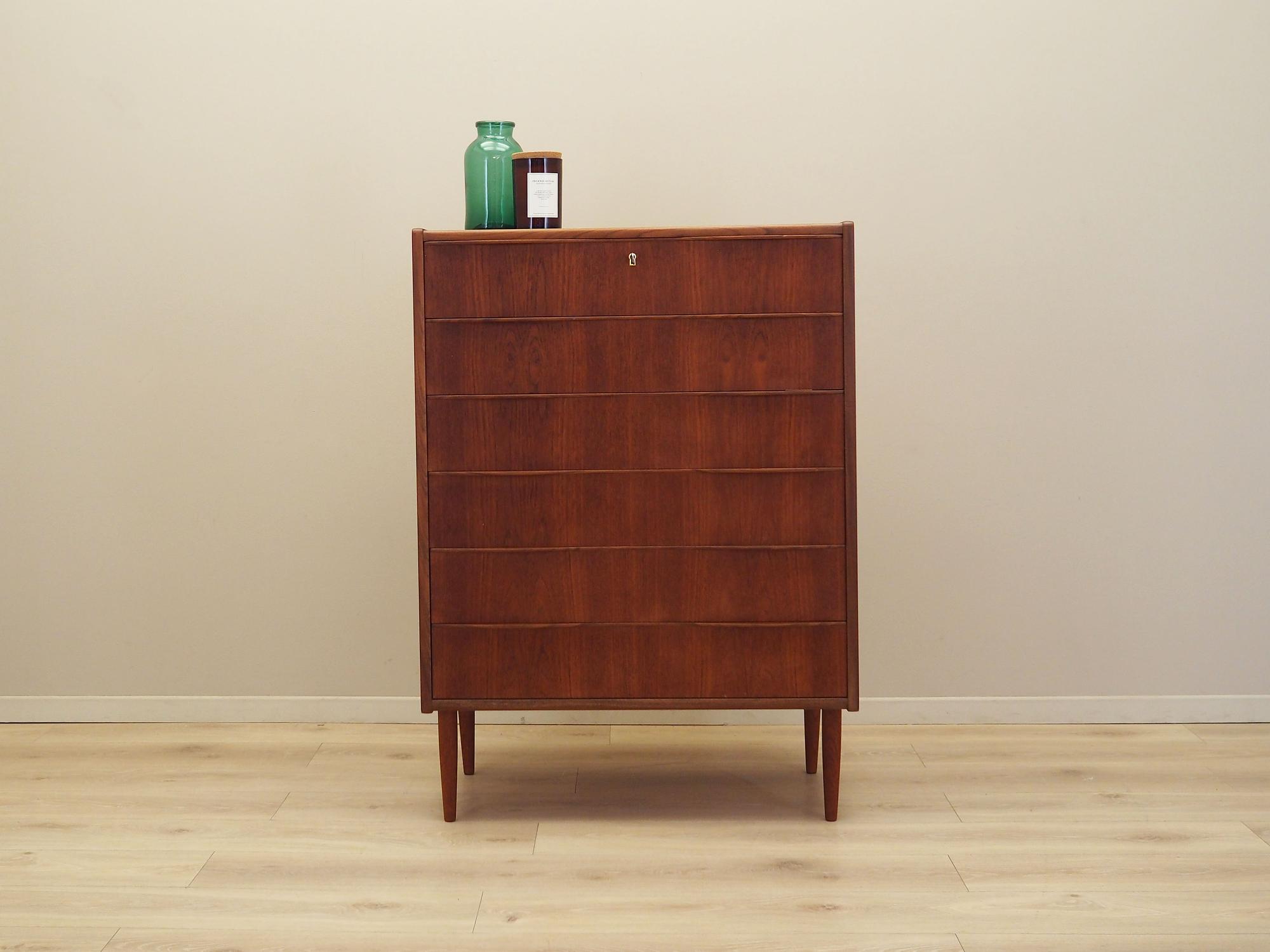 Chest of drawers Teak wood 1970s 1