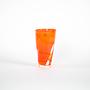 Glass vase 1970s Orange 1