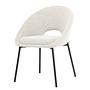 Upholstered chair Kelibia White 1