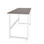 Workspace Light I Scrivania Legno Acciaio Grigio Bianco 8