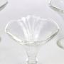 4x Vintage Eisbecher Glas Frankreich 80er 6